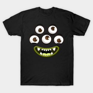 Five eyed monster face T-Shirt